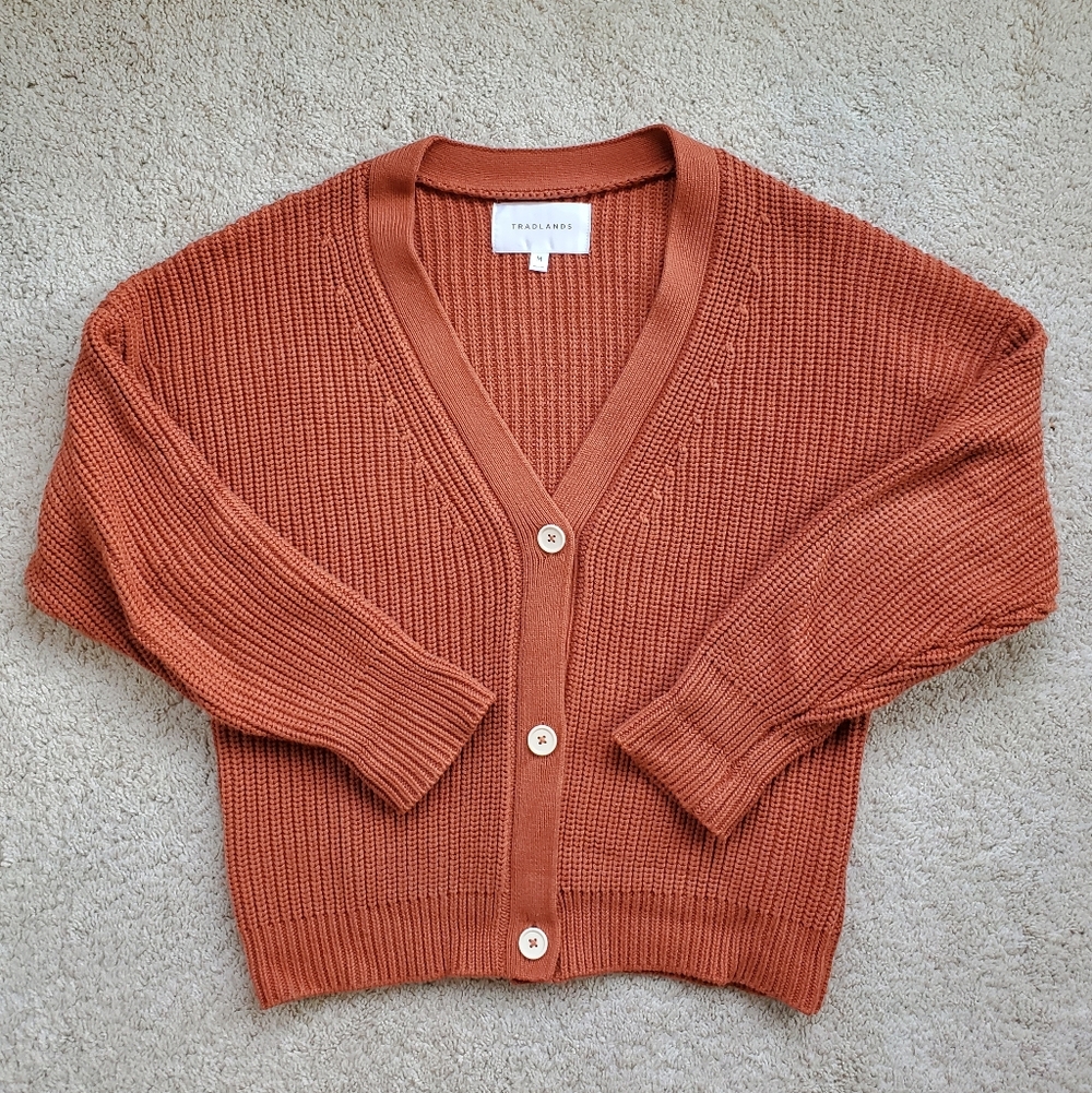 Tradlands Shelter Cotton Cardigan In Sedona